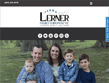 Tablet Screenshot of lernerfamilychiropractic.com